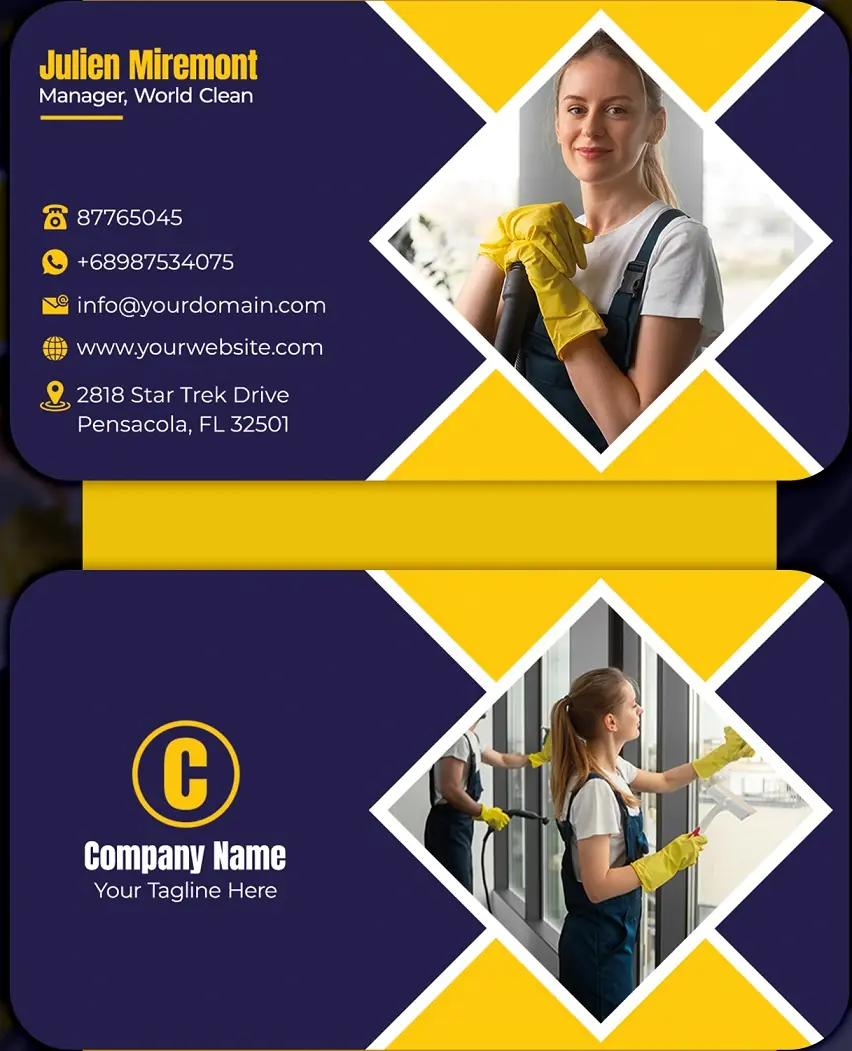 Heating & Air Conditioning Business Card 231