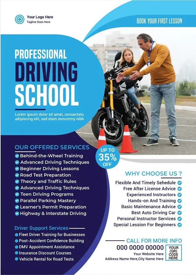 Driving School Flyer 162