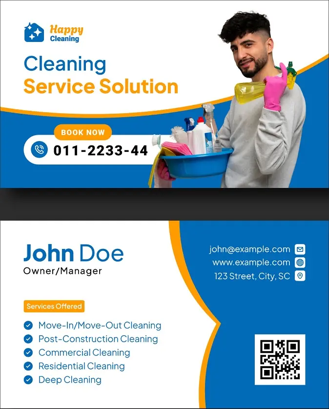 Heating & Air Conditioning Business Card 261