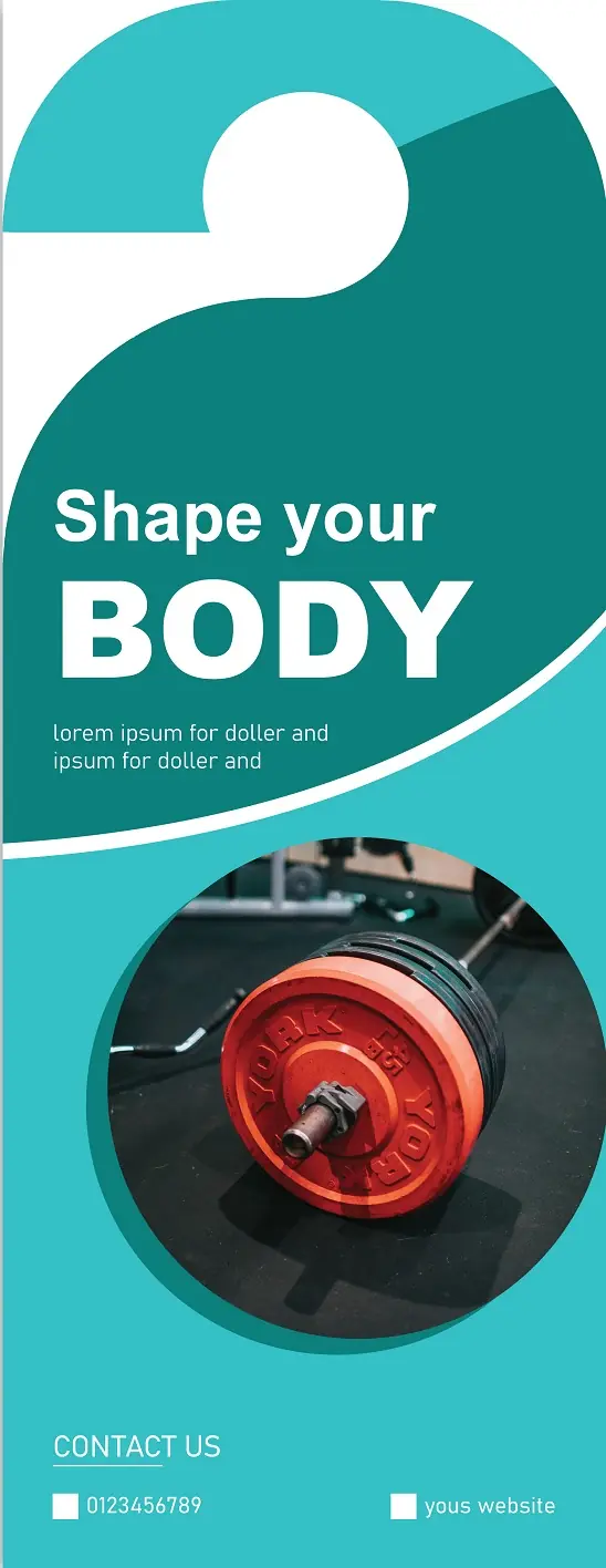 Fitness & Gym Door Hanger 291