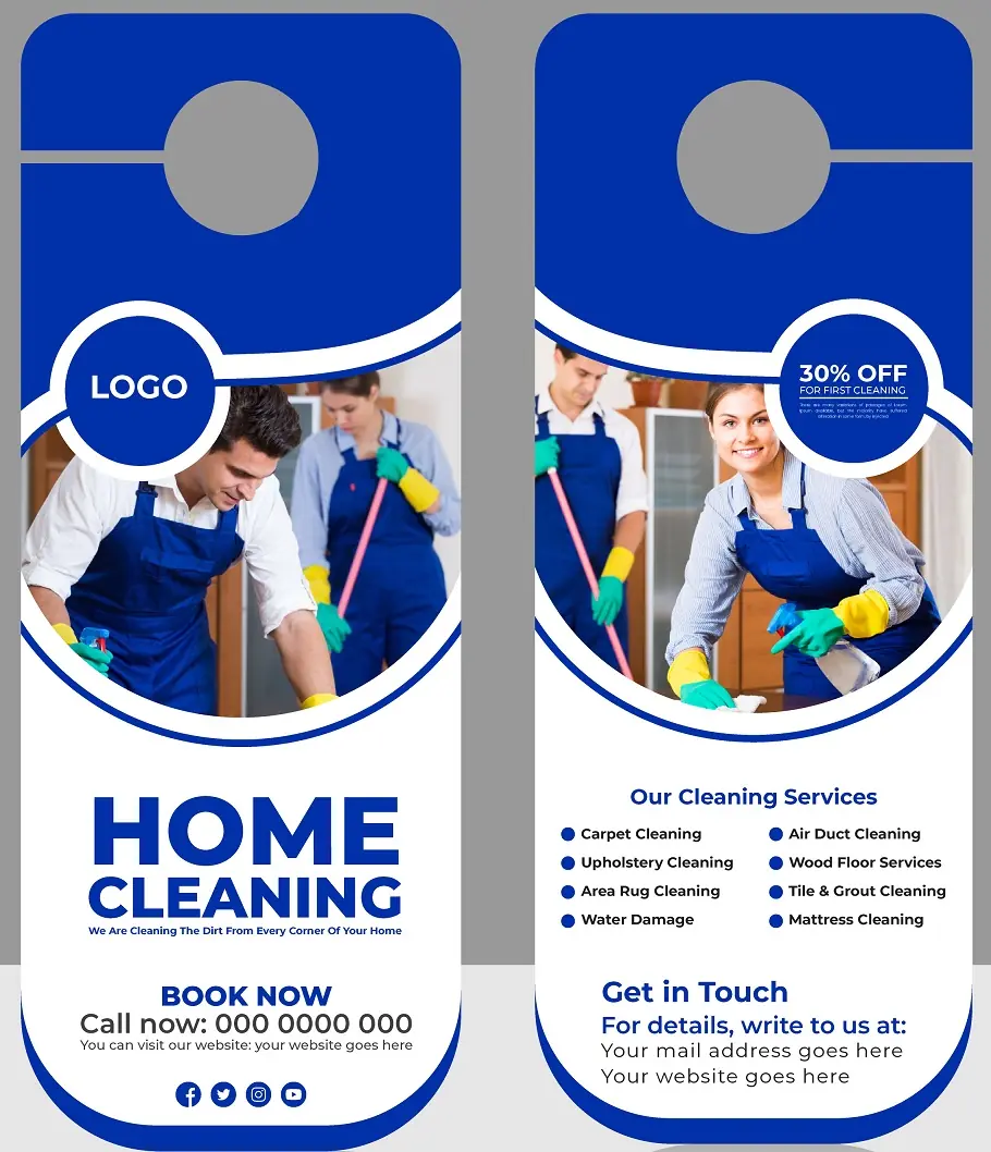 Cleaners Door Hanger 221