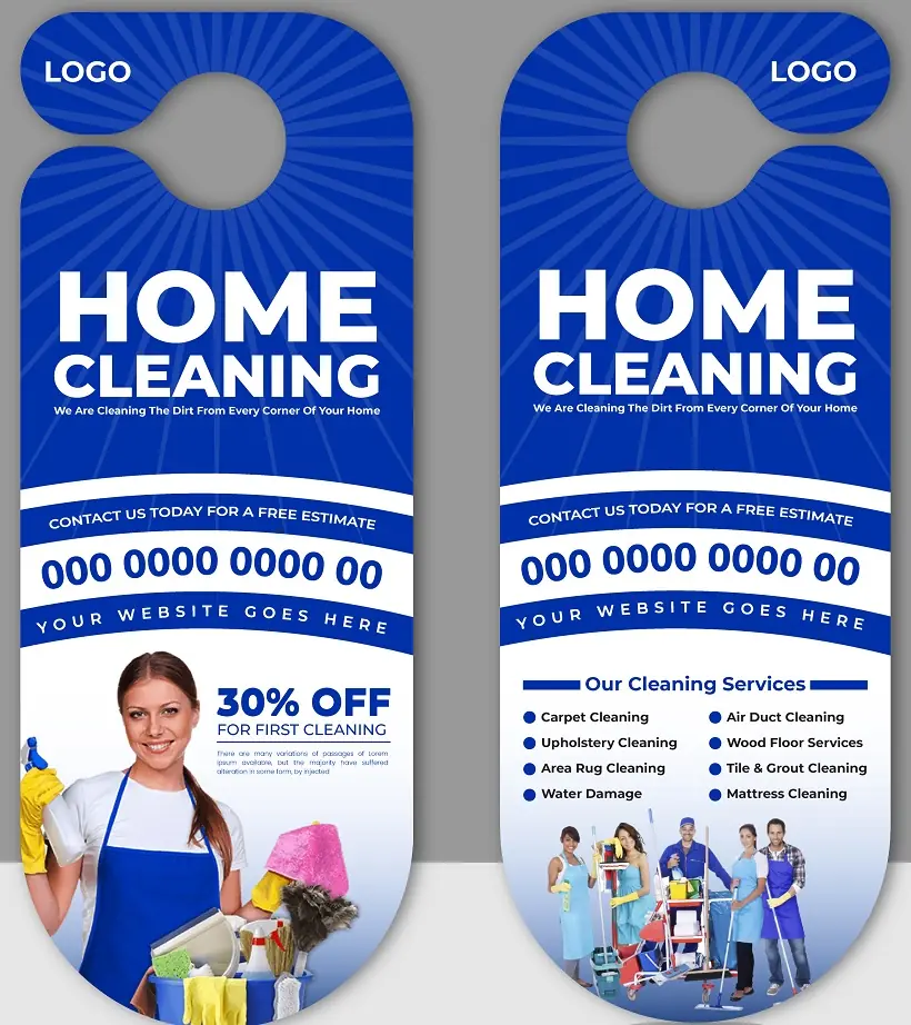 Cleaners Door Hanger 201