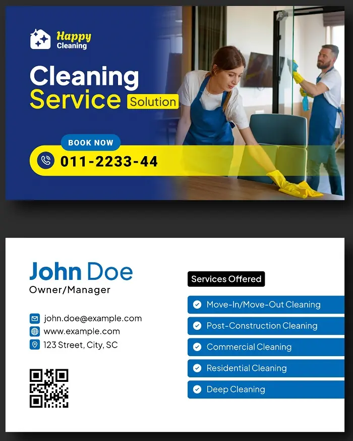 Cleaners Business Cards 171