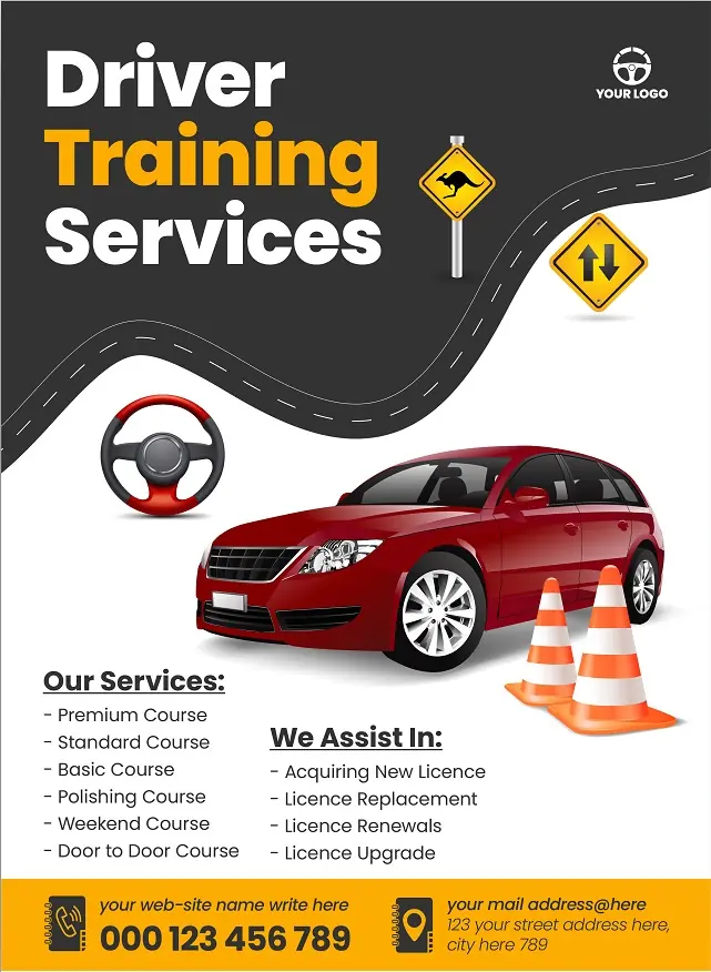 Driving School Flyer 291