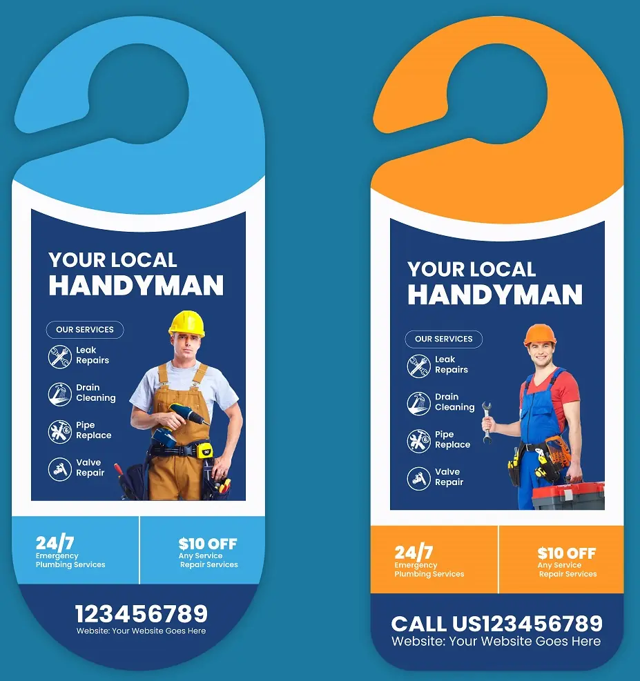 Heating & Air Conditioning Door Hanger 201