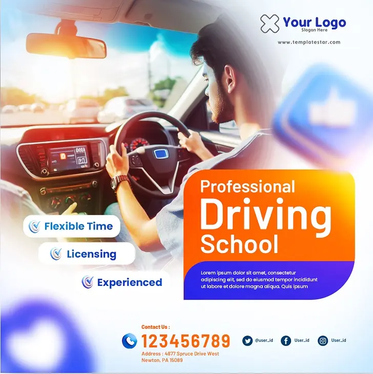 Driving School Flyer 281