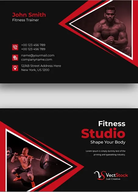 Fitness & Gym Business Card 191