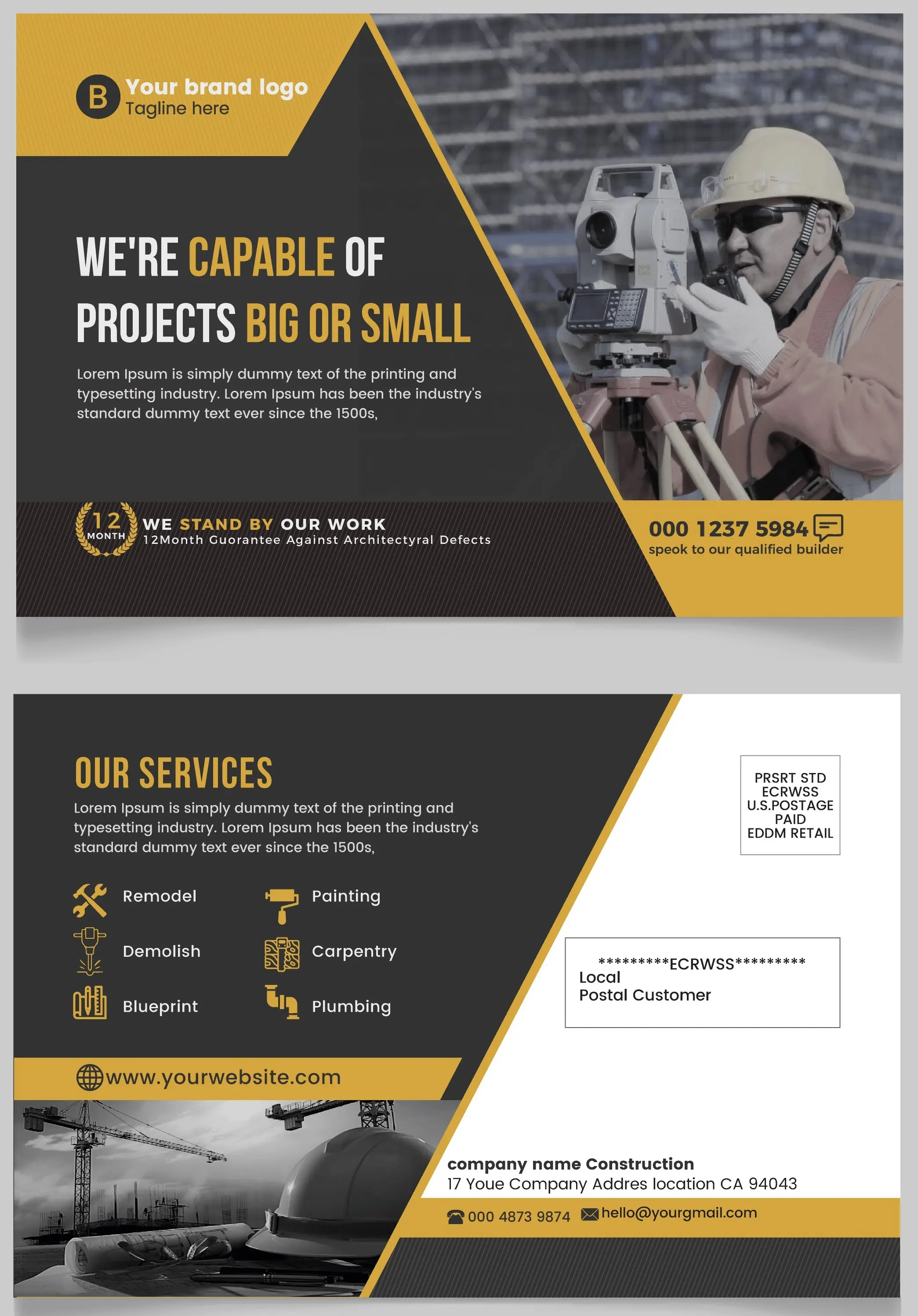 Construction Business Card 181